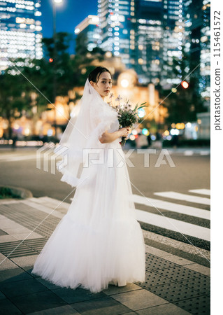 Tokyo Station at night and the bride Tokyo Station at night and the bride 115461572
