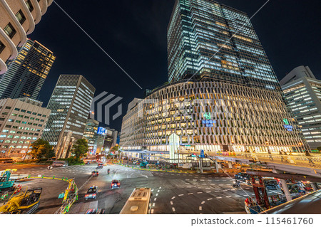 [Osaka] Night view around Hanshin Umeda Main Store [Urban landscape] 115461760