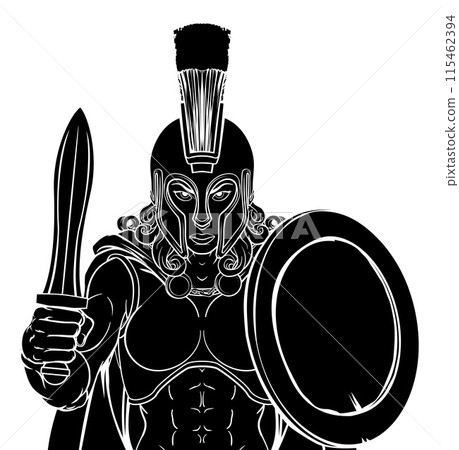 Spartan Trojan Female Warrior Gladiator Woman 115462394