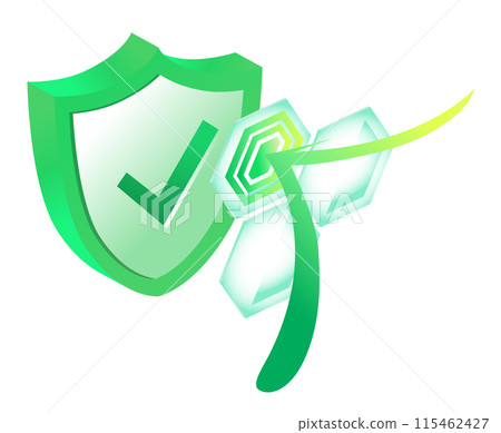 Cyber security illustration material Cyber security illustration material 115462427