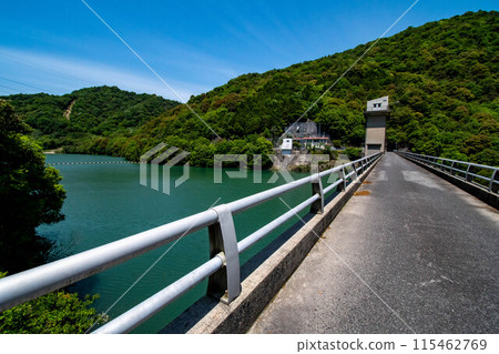 Norogawa Dam in Yasuura-cho, Kure City, Hiroshima Prefecture Norogawa Dam in Yasuura-cho, Kure City, Hiroshima Prefecture 115462769