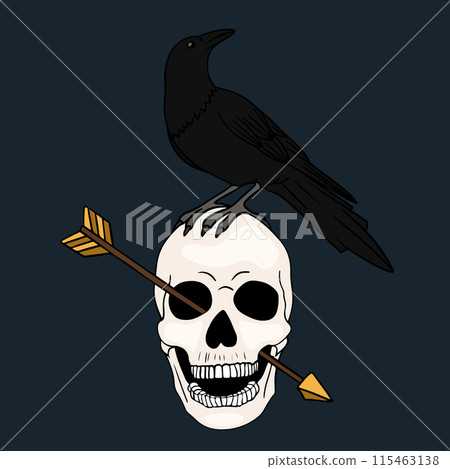 Skull design. Bright Magic Psychedelic Mushrooms and skulls. Tattoo template of skull Skull design. Bright Magic Psychedelic Mushrooms and skulls. Tattoo template of skull 115463138