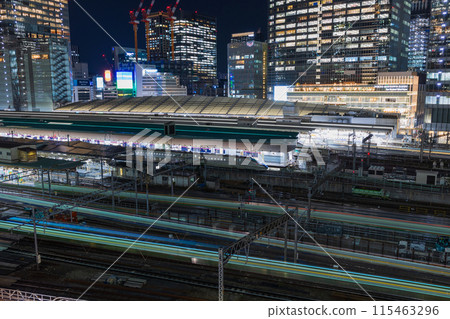 Tokyo night view Tokyo Station 115463296