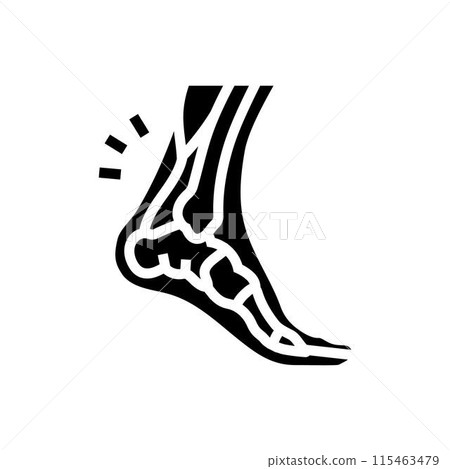 sprain household injury accident glyph icon vector illustration sprain household injury accident glyph icon vector illustration 115463479
