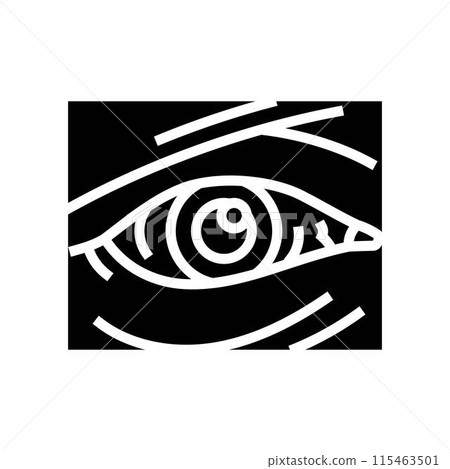 eye injuries household injury accident glyph icon vector illustration 115463501