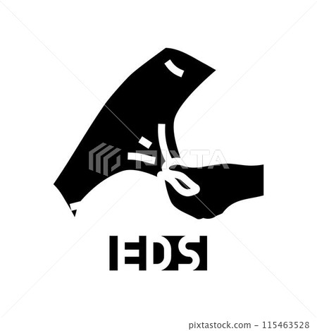 ehlers danlos syndrome disease glyph icon vector illustration ehlers danlos syndrome disease glyph icon vector illustration 115463528
