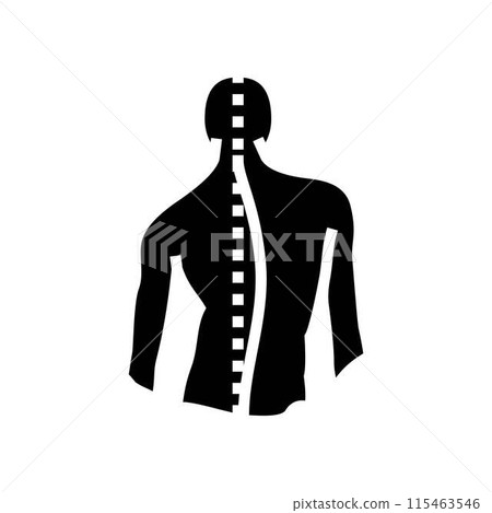 friedreichs ataxia disease glyph icon vector illustration 115463546