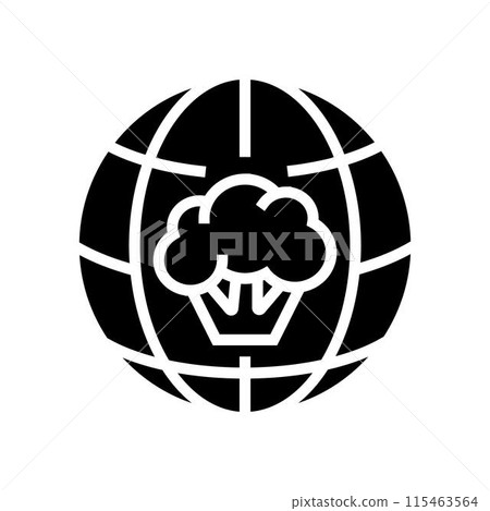 cancer world day glyph icon vector illustration cancer world day glyph icon vector illustration 115463564