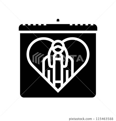girl child international day glyph icon vector illustration 115463588