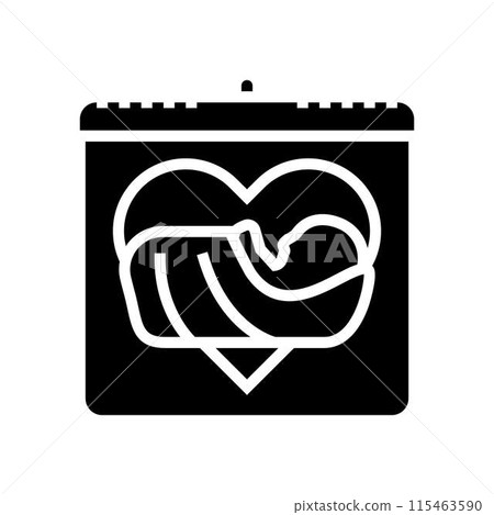 the midwife international day glyph icon vector illustration 115463590