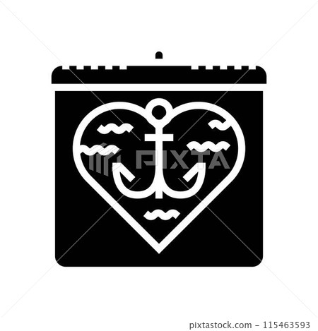 seafarer international day glyph icon vector illustration 115463593