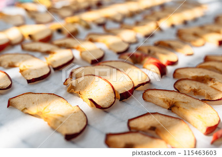 homemade dried apples homemade dried apples 115463603