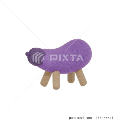 Spirit horse eggplant made from wool felt 1 Spirit horse eggplant made from wool felt 1 115463641