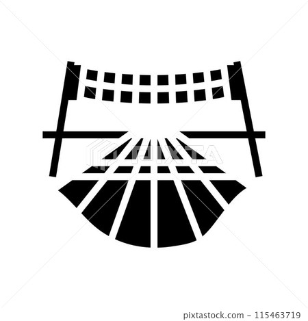 marathon finish line progress glyph icon vector illustration marathon finish line progress glyph icon vector illustration 115463719
