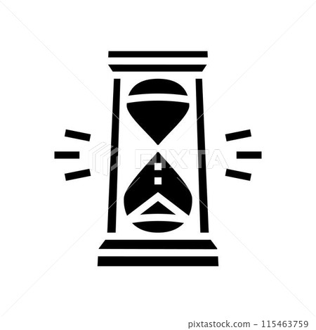 hourglass progress glyph icon vector illustration hourglass progress glyph icon vector illustration 115463759