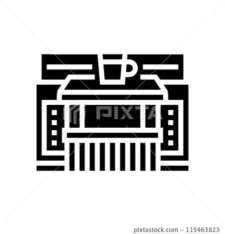 espresso bar street food cafe glyph icon vector illustration 115463823