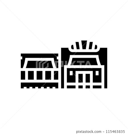 bakery street food cafe glyph icon vector illustration 115463835
