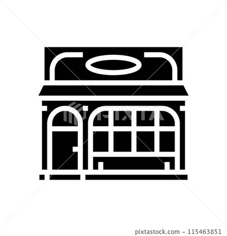 creperie street food cafe glyph icon vector illustration 115463851