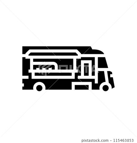 food truck street cafe glyph icon vector illustration 115463853