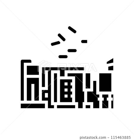 production wood pellets glyph icon vector illustration production wood pellets glyph icon vector illustration 115463885