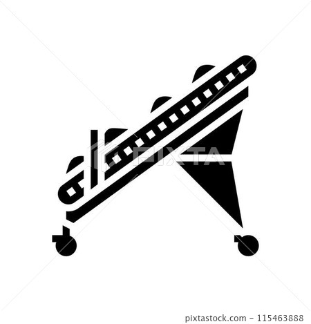 conveyor wood pellets glyph icon vector illustration conveyor wood pellets glyph icon vector illustration 115463888