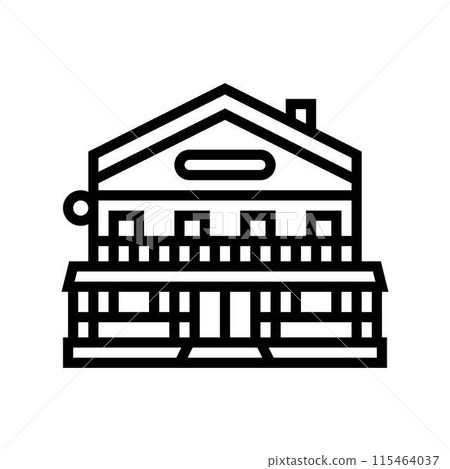 taverna street food cafe line icon vector illustration taverna street food cafe line icon vector illustration 115464037