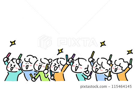 人們在音樂會上興奮不已 - 筆燈 115464145