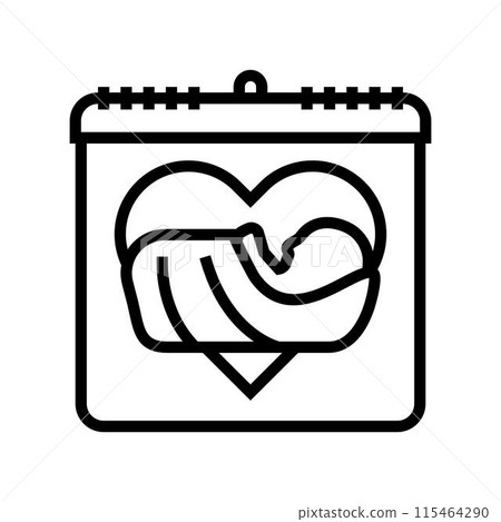 the midwife international day line icon vector illustration the midwife international day line icon vector illustration 115464290
