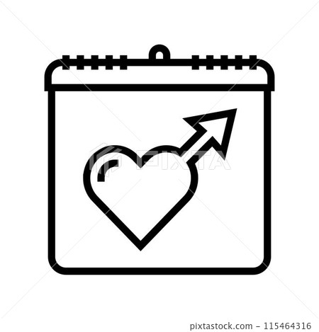 youth international day line icon vector illustration 115464316