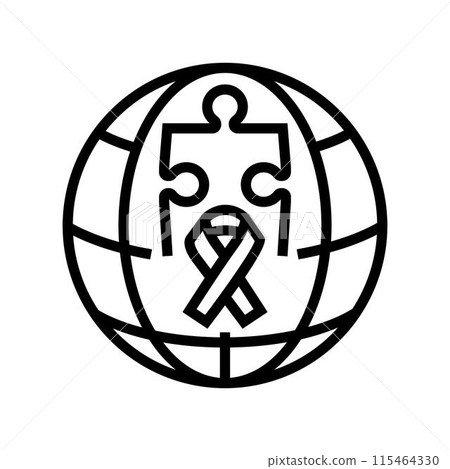 malaria world day line icon vector illustration 115464330