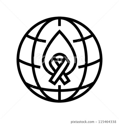 mental health world day line icon vector illustration mental health world day line icon vector illustration 115464338