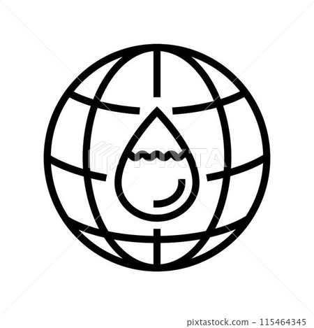 food world day line icon vector illustration 115464345