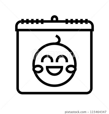 water world day line icon vector illustration 115464347