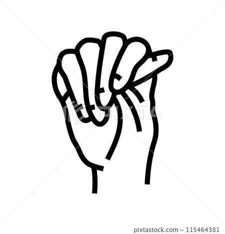 marfan syndrome disease line icon vector illustration marfan syndrome disease line icon vector illustration 115464381