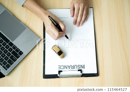 Dealers that work on auto loans or leases make it easier to buy or lease a car from the company. Car loan and car insurance concept 115464527