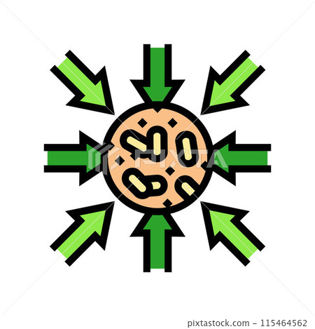 import wood pellets color icon vector illustration 115464562