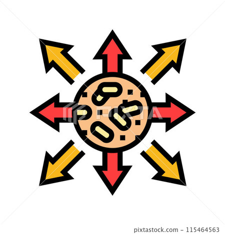 export wood pellets color icon vector illustration export wood pellets color icon vector illustration 115464563