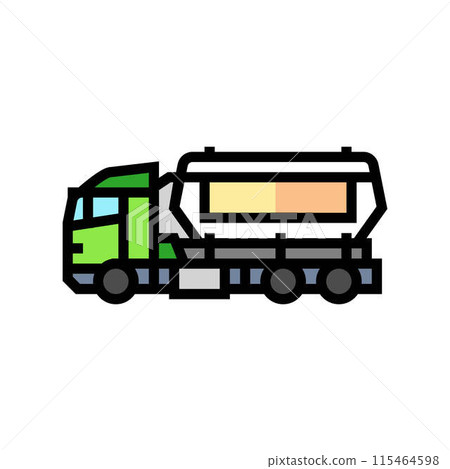 transportation wood pellets color icon vector illustration transportation wood pellets color icon vector illustration 115464598