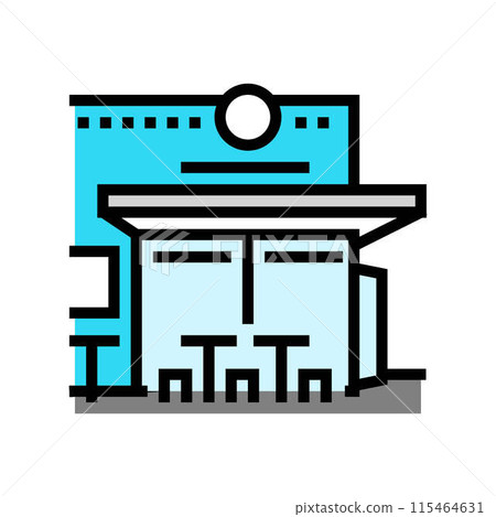 gluten free street food cafe color icon vector illustration 115464631