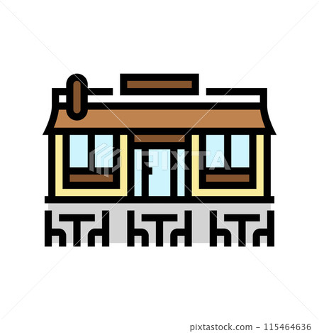 brasserie street food cafe color icon vector illustration 115464636