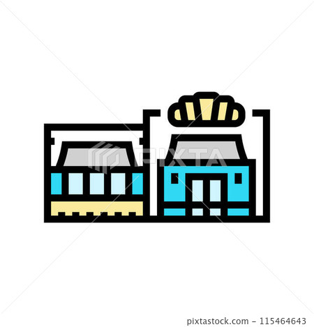bakery street food cafe color icon vector illustration bakery street food cafe color icon vector illustration 115464643