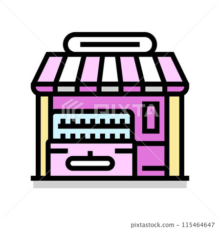 gelateria street food cafe color icon vector illustration 115464647