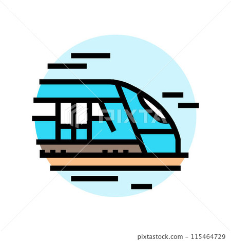 spiral staircase progress color icon vector illustration 115464729