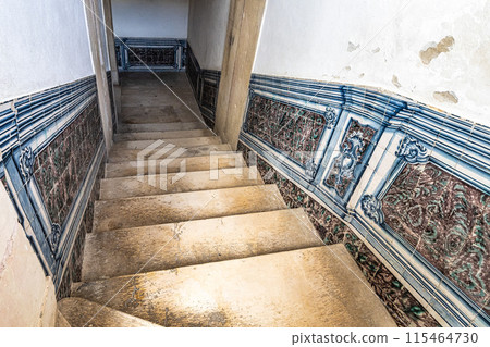 Stairs inside the University of Coimbra, former Royal Palace at Coimbra, Portugal Stairs inside the University of Coimbra, former Royal Palace at Coimbra, Portugal 115464730