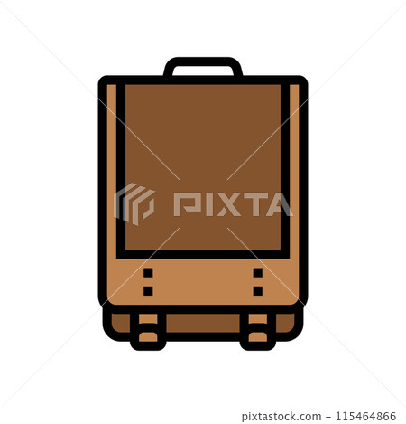backpack japanese school color icon vector illustration 115464866
