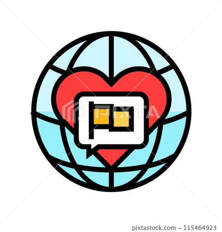 mother language international day color icon vector illustration mother language international day color icon vector illustration 115464923