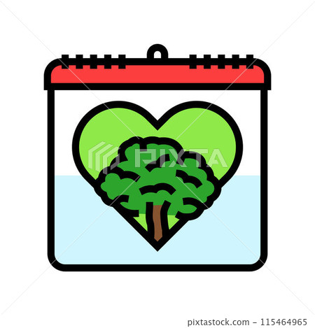 forests international day color icon vector illustration 115464965
