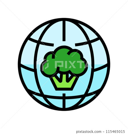 cancer world day color icon vector illustration 115465015
