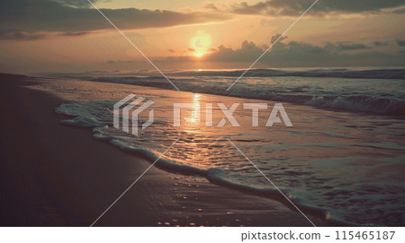 Sunset over the sea Sunset over the sea 115465187