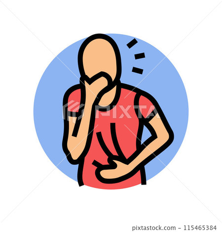 poisoning household injury accident color icon vector illustration 115465384